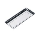 Rectangular 18/8 inox alimentar TavĂ with cut corner cod.153A Lonatini, Italia