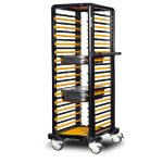 Cărucior inox profesional pentru transport tăvi Pimak G.GN.150.S.2