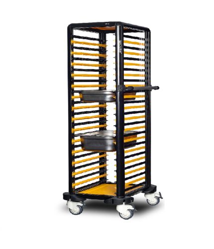 Cărucior inox profesional pentru transport tăvi Pimak G.GN.150.S.2