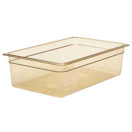 (6 bucăți) CAMBRO | H-PAN™ Recipiente GN 1/1 rezistente la căldură - Ambra - Adâncime 150 mm