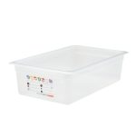 (6 bucăți) CAMBRO | SafeTrak - Recipiente din polipropilenă GN 1/1 - Lăptos - Înălțime: 150mm