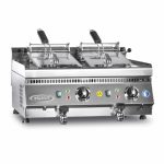 Friteuză profesională inox Pimak 70SE-M073-1 | 2 x 12 Litri (24 Litri total), 18.0 kW, 400V, Dim: 80x70x30 cm