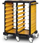 Cărucior inox profesional pentru transport tăvi Pimak G.ST.75.D.2