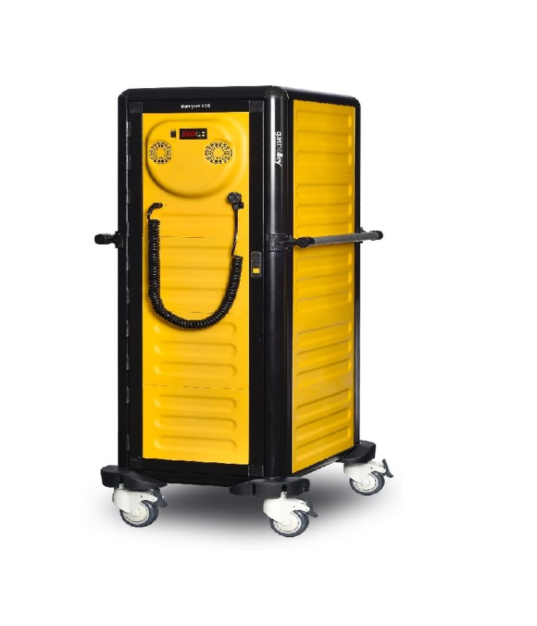 Cărucior inox profesional pentru transport tăvi Pimak G.BQ.100.GN