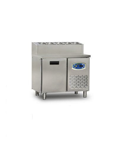 Masă frigorifică profesională pentru pizza cu vitrină ingrediente Pimak 22TBF1S-PA70