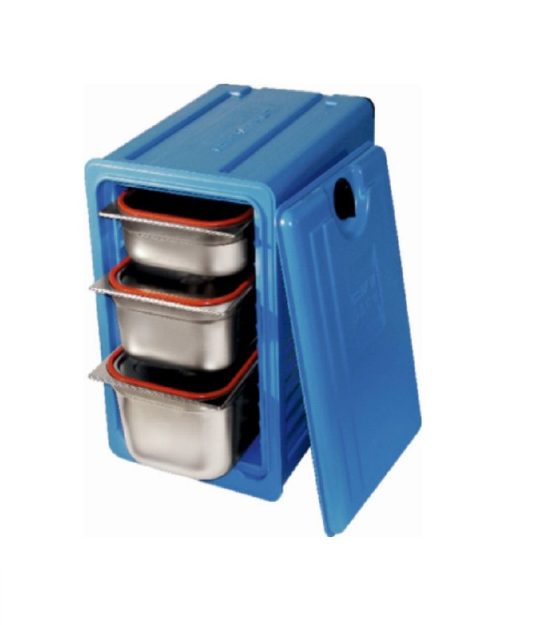 Cărucior inox profesional pentru transport tăvi Pimak TBF600