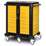 Cărucior inox profesional pentru transport tăvi Pimak G.ST.75.D.4