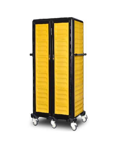 Cărucior inox profesional pentru transport tăvi Pimak G.ST.150.D.4