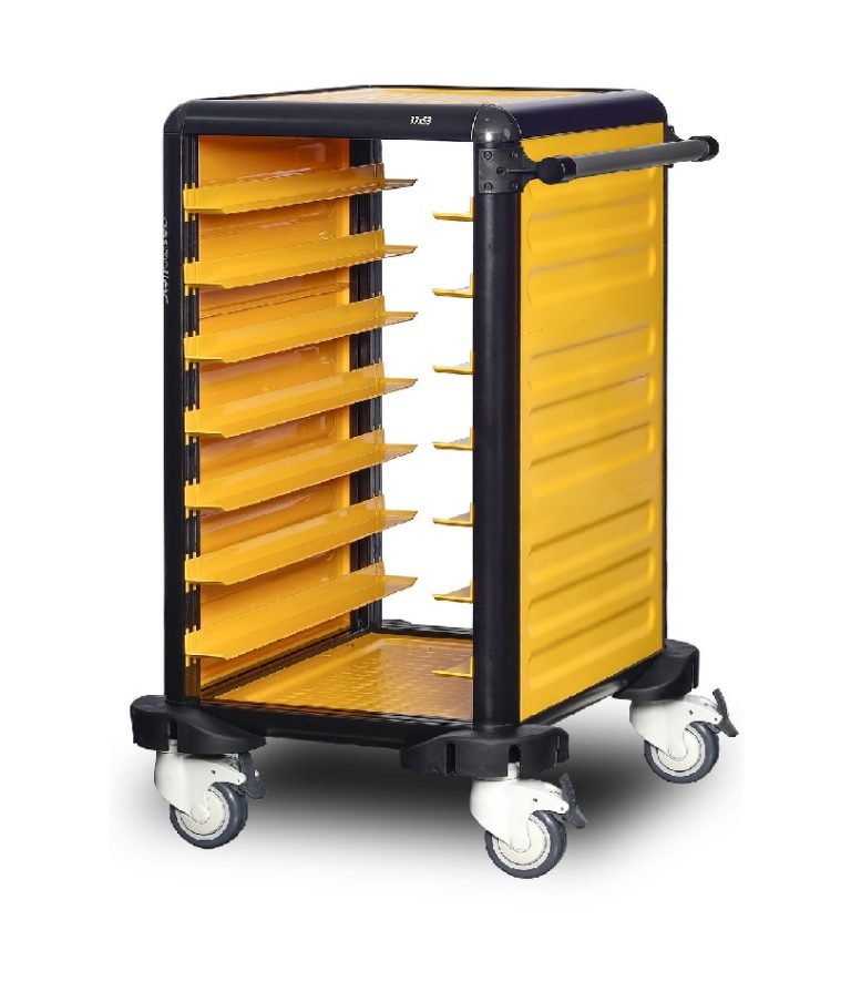 Cărucior inox profesional pentru transport tăvi Pimak G.ST.75.S.2