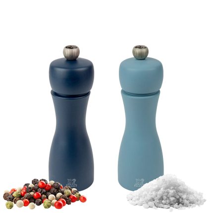 (6 bucăți) PEUGEOT | TAHITI LUFT - Râșniță pentru sare și piper - Lemn - Albastru - Înălțime: 150 mm
