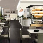 Linie profesionala bar cu retro-bar frigorific Best Cold seria Ambra, iluminare LED, Italia