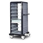 Cărucior inox profesional pentru transport tăvi Pimak G.TT.09.S.1