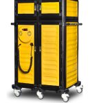Cărucior inox profesional pentru transport tăvi Pimak G.MD.100.25.D