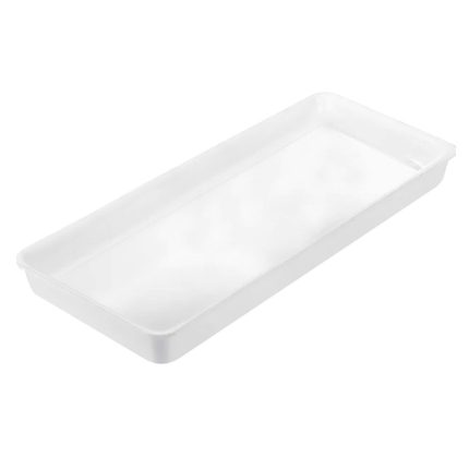 Tavă dreptunghiulară de prezentare – plastic – 530 x 200 x 40 mm – alb
