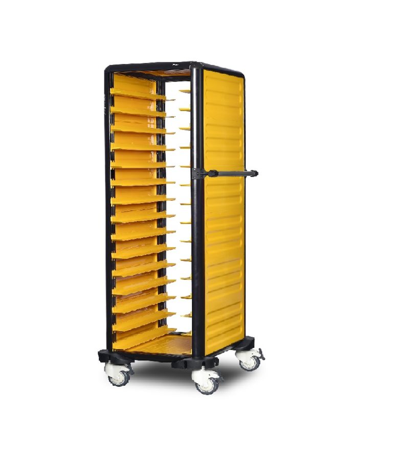 Cărucior inox profesional pentru transport tăvi Pimak G.ST.150.S.2