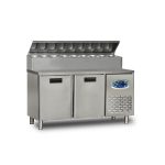 Masă frigorifică profesională pentru pizza cu vitrină ingrediente Pimak 22TBF2S-PA70