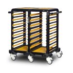Cărucior inox profesional pentru transport tăvi Pimak G.GN.75.D.1