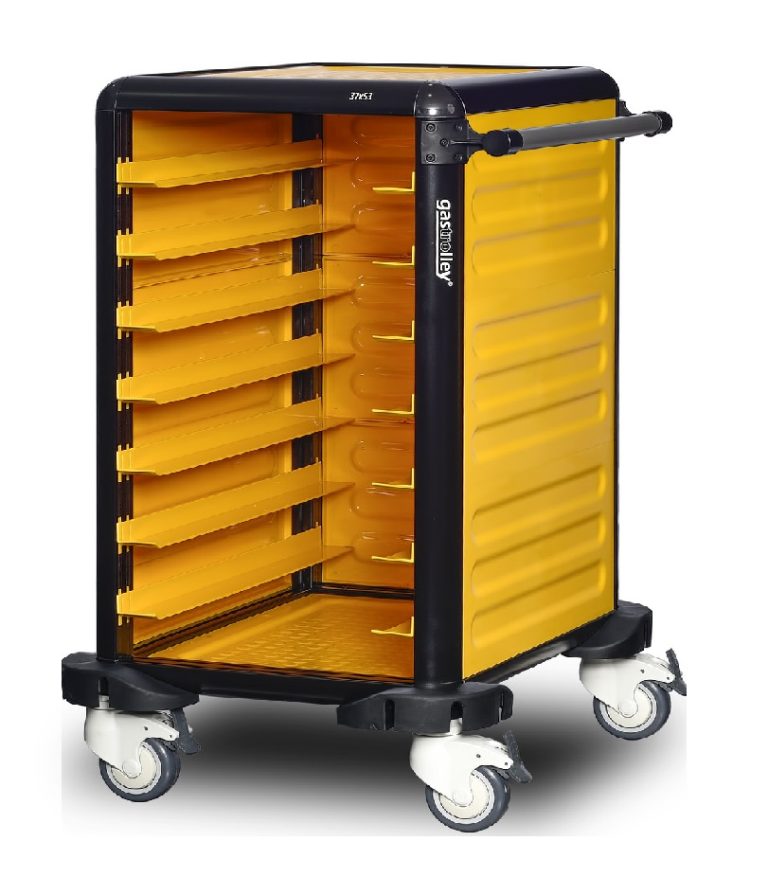 Cărucior inox profesional pentru transport tăvi Pimak G.ST.75.S.3