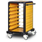 Cărucior inox profesional pentru transport tăvi Pimak G.ST.75.S.1