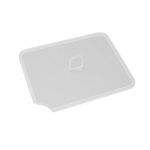 Capac cu decupaj pentru lingură - plastic - 265x200x7 mm - transparent