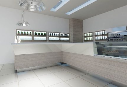 Linie mobilier bar de lux cu front retroiluminat Best Cold seria Onice, Italia