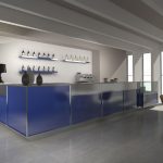 Mobilier bar cu finisaje geometrice 3D Best Cold seria Selenite, Italia