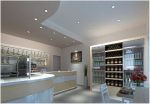 Mobilier bar profesional cu finisaj metalic si masa frigorifica Best Cold seria Zaffiro, Italia