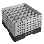 CAMBRO | CAMRACK® - Coș spălător de sticlă 1/1 cu 5 extensii - 500x500mm - 36 compartimente - Negru