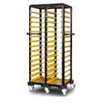 Cărucior inox profesional pentru transport tăvi Pimak G.ST.150.D.1