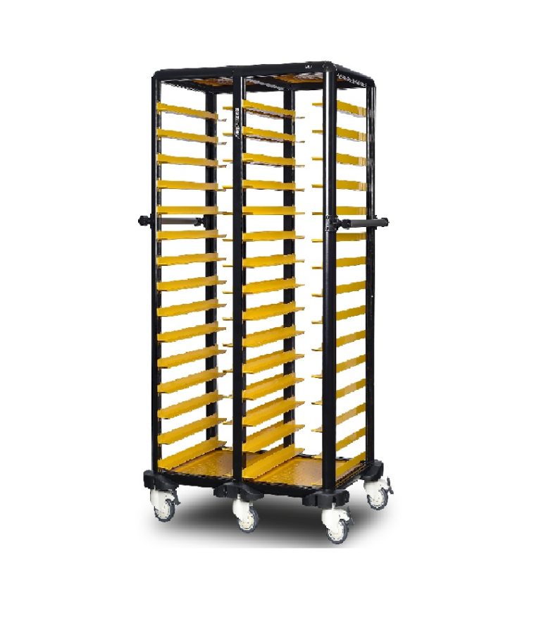 Cărucior inox profesional pentru transport tăvi Pimak G.ST.150.D.1