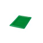 (6 bucăți) CAMBRO | SafeTrak - Capac din polipropilenă GN 1/4 - Verde