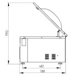 Mașină profesională de ambalat în vid de banc Waage ST Professional (Panou Digital & 9 Programe) 410 (bară 410 mm), Italia - imagine 5