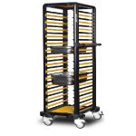 Cărucior inox profesional pentru transport tăvi Pimak G.GN.150.S.1