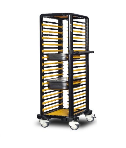 Cărucior inox profesional pentru transport tăvi Pimak G.GN.150.S.1