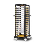 Cărucior inox profesional pentru transport tăvi Pimak G.SS.150.D.2