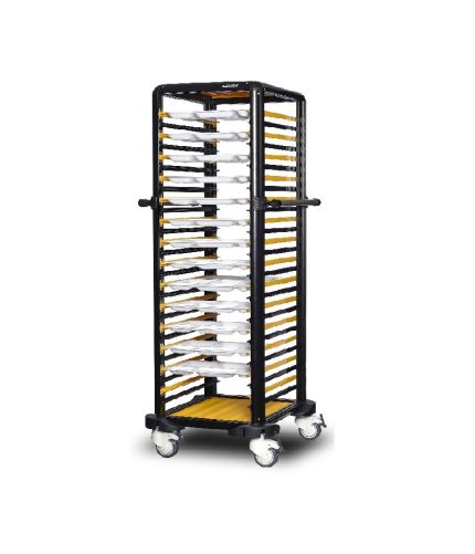 Cărucior inox profesional pentru transport tăvi Pimak G.SS.150.D.2