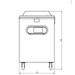 Mașină profesională de ambalat în vid de banc Waage Touch Smart Professional (Touchscreen 7 inch & Si Chef) 500 (bară 500 mm), Italia - imagine 3