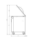 Mașină profesională de ambalat în vid mobilă pe roți cu 2 bare Waage Smart Professional (Senzorial Color 5 inch & Soft-Air) 2/50 C, Italia - imagine 5