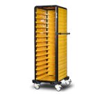 Cărucior inox profesional pentru transport tăvi Pimak G.ST.150.S.3