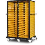 Cărucior inox profesional pentru transport tăvi Pimak G.ST.150.D.3