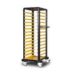 Cărucior inox profesional pentru transport tăvi Pimak G.ST.150.S.1