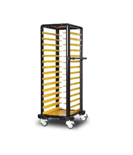 Cărucior inox profesional pentru transport tăvi Pimak G.ST.150.S.1