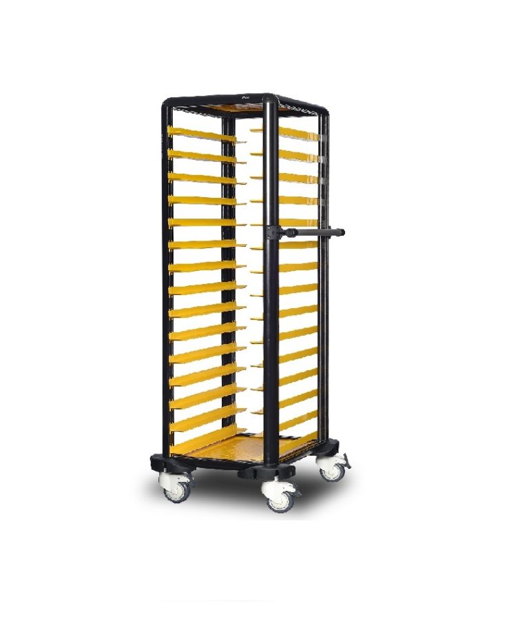 Cărucior inox profesional pentru transport tăvi Pimak G.ST.150.S.1