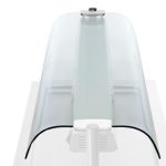 Paravan de protecție din sticlă, dublu-față, pentru vitrine încastrate - 1100 mm - compatibil cu BA116, WA116, KA116, PA116 și EA116