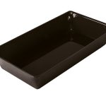 Tavă dreptunghiulară de prezentare – plastic – 265 x 487 x 80 mm – negru