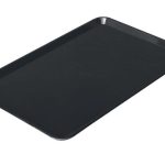 Placă de prezentare dreptunghiulară – plastic – 420 x 280 x 15 mm – negru