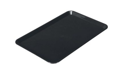 Placă de prezentare dreptunghiulară – plastic – 360 x 240 x 15 mm – negru