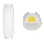 (6 buc) Sticlă dozatoare pentru sosuri - 946 ml - cu supapă anti-picurare