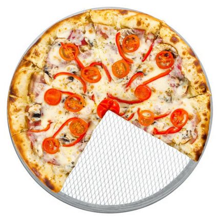Sită pizza (retină) - Aluminiu - Ø 330 mm - perforată