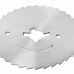 Cuțit rotund de tăiat – Ø 80 mm – zimțat – pentru mașina de tăiat kebab